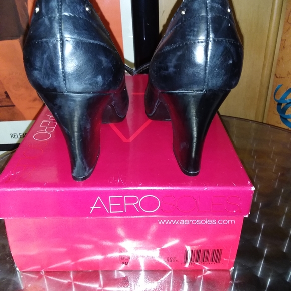 Aerosole PeepToes Shoes Size 8 - Picture 5 of 6
